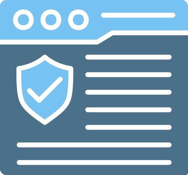 web página glifo dos color icono diseño vector