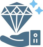 Value Proposal Glyph Two Color Icon Design vector