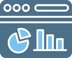 Dashboard Glyph Two Color Icon Design vector