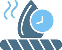Fast Dry Glyph Two Color Icon Design vector