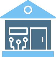 Smart Home Glyph Two Color Icon Design vector