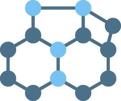Molecule Glyph Two Color Icon Design vector