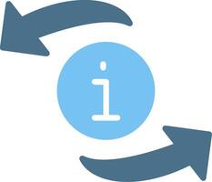 Refresh Glyph Two Color Icon Design vector