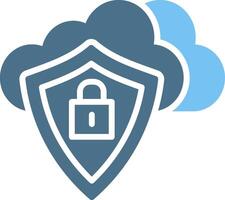 Private Glyph Two Color Icon Design vector