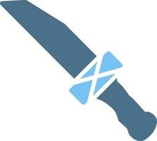 Knife Glyph Two Color Icon Design vector