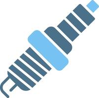 Spark Plug Glyph Two Color Icon Design vector