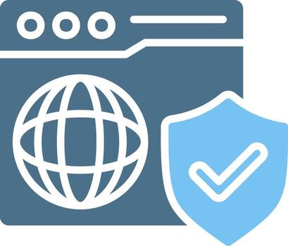 Web Glyph Two Color Icon Design vector