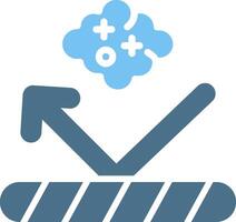 Dust Glyph Two Color Icon Design vector