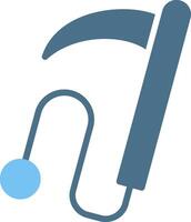 Kusari Glyph Two Color Icon Design vector