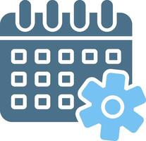 Event Management Glyph Two Color Icon Design vector