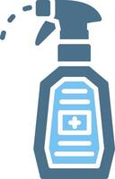 Spray Glyph Two Color Icon Design vector