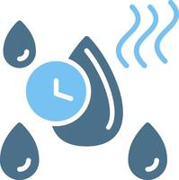 Quick Dry Glyph Two Color Icon Design vector