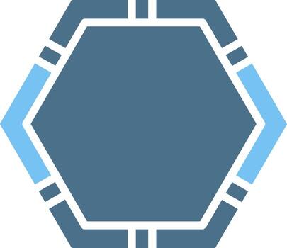 Frame Glyph Two Color Icon Design vector