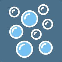 Bubbles Glyph Two Color Icon Design vector