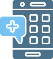 Application Glyph Two Color Icon Design vector