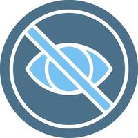 Private Glyph Two Color Icon Design vector