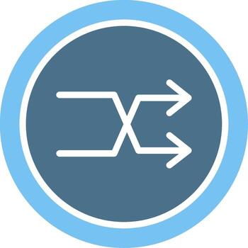 Random Glyph Two Color Icon Design vector