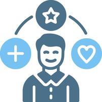 Social engagement Glyph Two Color Icon Design vector