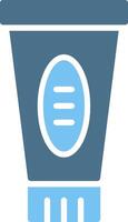 Toothpaste Glyph Two Color Icon Design vector
