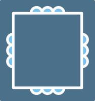 Frame Glyph Two Color Icon Design vector