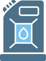 Canister Glyph Two Color Icon Design vector