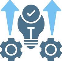 Knowledge Development Glyph Two Color Icon Design vector