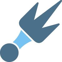 Sai Glyph Two Color Icon Design vector
