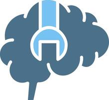 Stimulation Glyph Two Color Icon Design vector