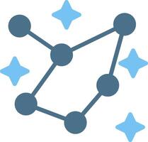 Cepheus Glyph Two Color Icon Design vector
