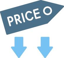 Low Price Glyph Two Color Icon Design vector