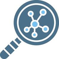 Neuron Glyph Two Color Icon Design vector