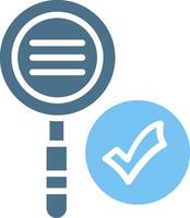 Search Glyph Two Color Icon Design vector