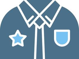 Uniform Glyph Two Color Icon Design vector