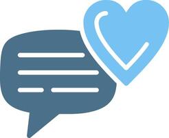 Favourite Glyph Two Color Icon Design vector