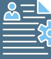 Portfolio Glyph Two Color Icon Design vector