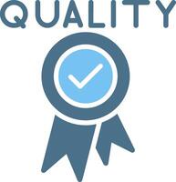 Quality Glyph Two Color Icon Design vector