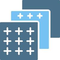 Layers Glyph Two Color Icon Design vector