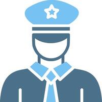 Conductor Glyph Two Color Icon Design vector