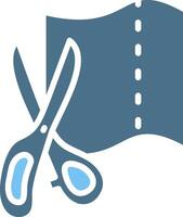 Cutting Glyph Two Color Icon Design vector