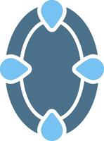 Frame Glyph Two Color Icon Design vector