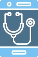 OnGlyph Two Color Healthcare Glyph Two Color Icon Design vector