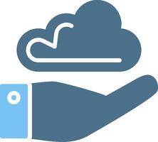Provider Glyph Two Color Icon Design vector