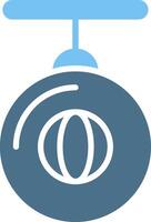 Punching Ball Glyph Two Color Icon Design vector
