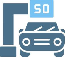 Traffic Camera Glyph Two Color Icon Design vector