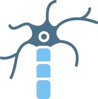 Nerve Cell Glyph Two Color Icon Design vector