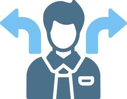 Flexibility Glyph Two Color Icon Design vector