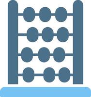 Abacus Glyph Two Color Icon Design vector
