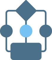 Organize Glyph Two Color Icon Design vector