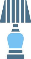 Lamp Glyph Two Color Icon Design vector