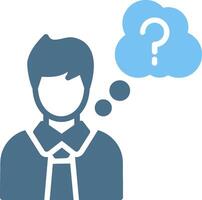 Idea Glyph Two Color Icon Design vector